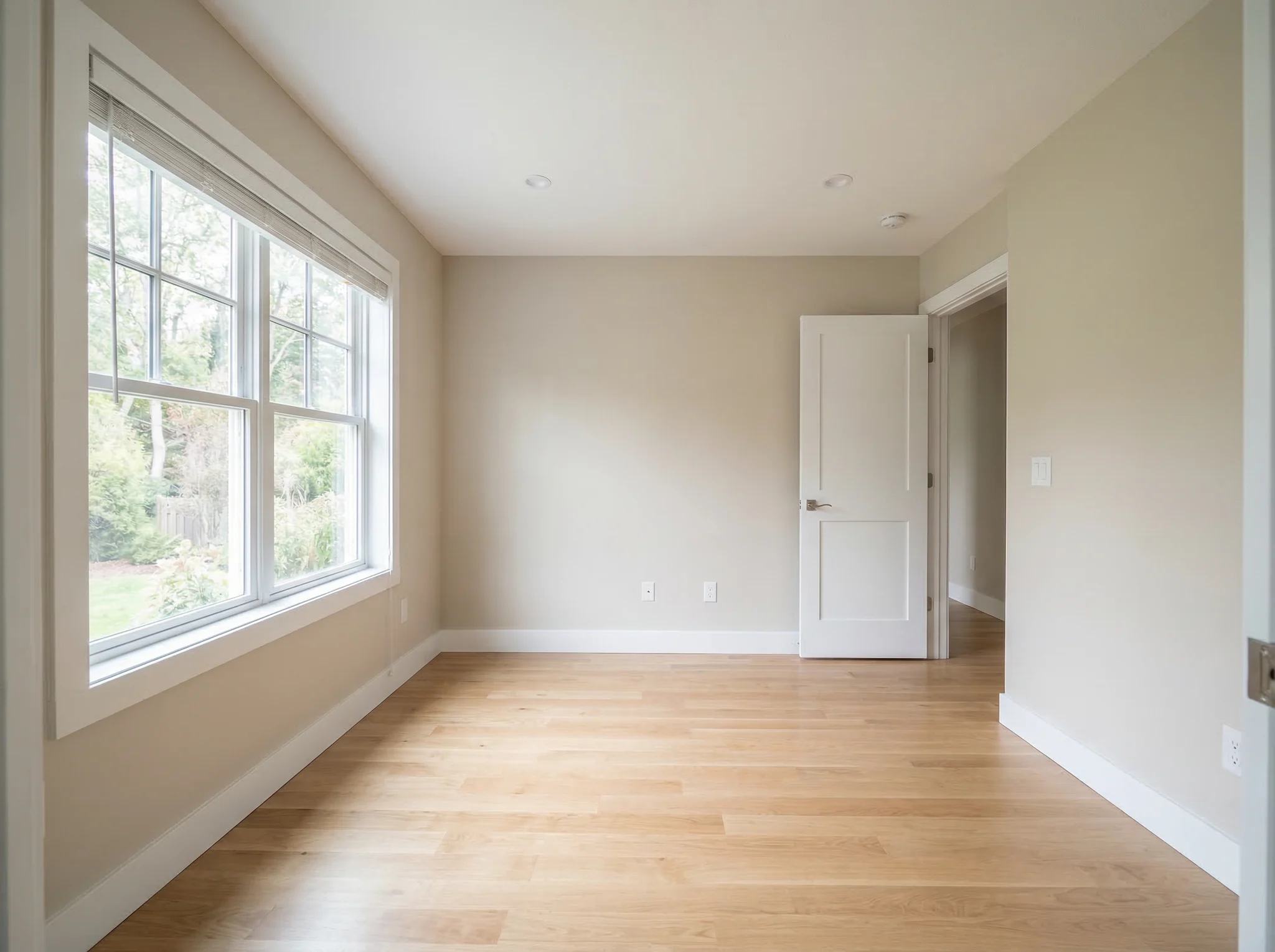 Vacant home office before AI home design
